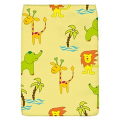 Cute Animals Elephant Giraffe Lion Flap Covers (l)  by Mariart