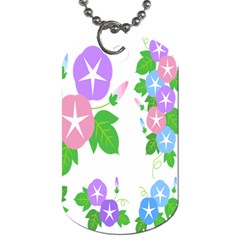 Flower Floral Star Purple Pink Blue Leaf Dog Tag (two Sides)