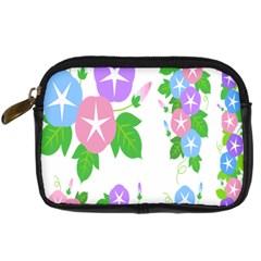 Flower Floral Star Purple Pink Blue Leaf Digital Camera Cases