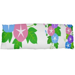 Flower Floral Star Purple Pink Blue Leaf Body Pillow Case (dakimakura) by Mariart