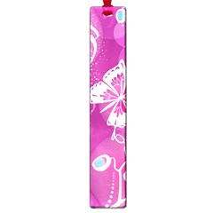 Flower Butterfly Pink Large Book Marks