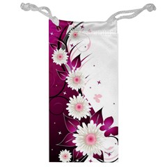 Flower Purple Sunflower Star Butterfly Jewelry Bag by Mariart