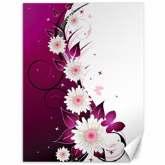 Flower Purple Sunflower Star Butterfly Canvas 36  X 48  