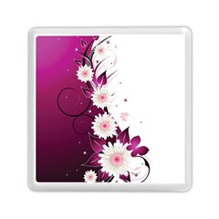 Flower Purple Sunflower Star Butterfly Memory Card Reader (square) 