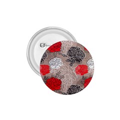 Flower Rose Red Black White 1 75  Buttons by Mariart
