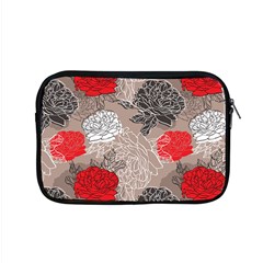 Flower Rose Red Black White Apple Macbook Pro 15  Zipper Case