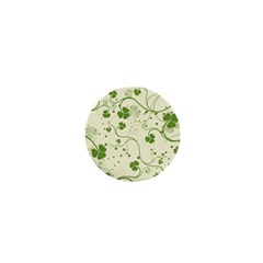 Flower Green Shamrock 1  Mini Buttons by Mariart