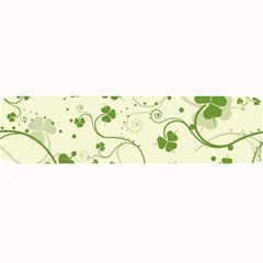 Flower Green Shamrock Large Bar Mats by Mariart