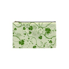Flower Green Shamrock Cosmetic Bag (small)  by Mariart