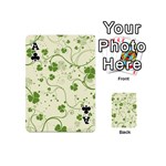 Flower Green Shamrock Playing Cards 54 (Mini)  Front - ClubA