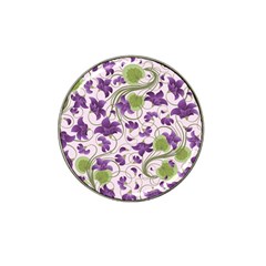 Flower Sakura Star Purple Green Leaf Hat Clip Ball Marker (10 Pack) by Mariart