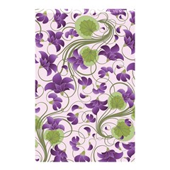 Flower Sakura Star Purple Green Leaf Shower Curtain 48  X 72  (small)  by Mariart