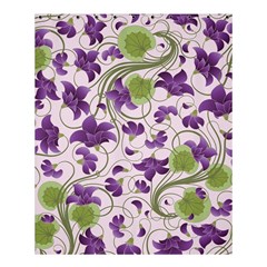 Flower Sakura Star Purple Green Leaf Shower Curtain 60  X 72  (medium)  by Mariart