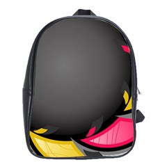 Hole Circle Line Red Yellow Black Gray School Bags (xl)  by Mariart