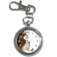 Leaf Brown Butterfly Key Chain Watches