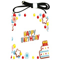 Happy Birthday Shoulder Sling Bags by Mariart