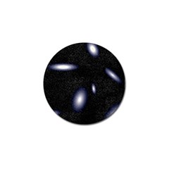 Galaxy Planet Space Star Light Polka Night Golf Ball Marker