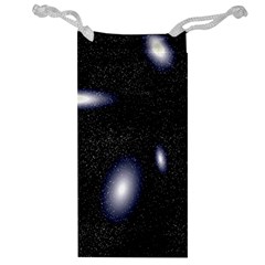 Galaxy Planet Space Star Light Polka Night Jewelry Bag