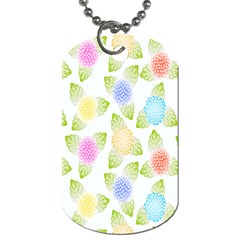 Fruit Grapes Purple Yellow Blue Pink Rainbow Leaf Green Dog Tag (two Sides) by Mariart