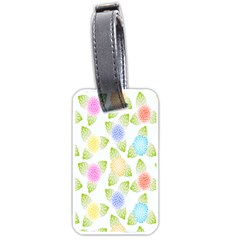 Fruit Grapes Purple Yellow Blue Pink Rainbow Leaf Green Luggage Tags (one Side) 