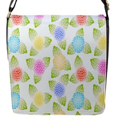 Fruit Grapes Purple Yellow Blue Pink Rainbow Leaf Green Flap Messenger Bag (s)