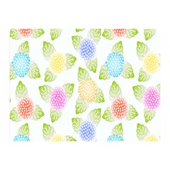 Fruit Grapes Purple Yellow Blue Pink Rainbow Leaf Green Double Sided Flano Blanket (mini)  by Mariart