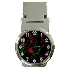 Paint Black Red Green Money Clip Watches