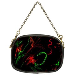 Paint Black Red Green Chain Purses (one Side)  by Mariart