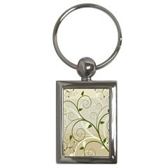 Leaf Sexy Green Gray Key Chains (rectangle)  by Mariart