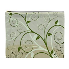 Leaf Sexy Green Gray Cosmetic Bag (xl) by Mariart