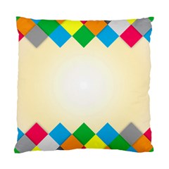 Plaid Wave Chevron Rainbow Color Standard Cushion Case (one Side) by Mariart