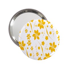 Shamrock Yellow Star Flower Floral Star 2 25  Handbag Mirrors by Mariart