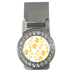 Shamrock Yellow Star Flower Floral Star Money Clips (cz)  by Mariart