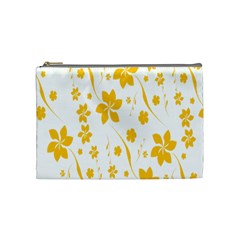 Shamrock Yellow Star Flower Floral Star Cosmetic Bag (medium)  by Mariart