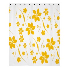 Shamrock Yellow Star Flower Floral Star Shower Curtain 60  X 72  (medium) 