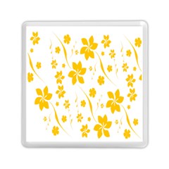 Shamrock Yellow Star Flower Floral Star Memory Card Reader (square) 