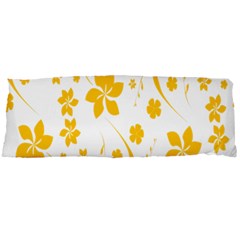 Shamrock Yellow Star Flower Floral Star Body Pillow Case Dakimakura (two Sides) by Mariart