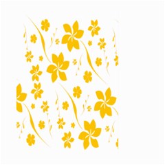 Shamrock Yellow Star Flower Floral Star Large Garden Flag (two Sides) by Mariart