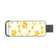 Shamrock Yellow Star Flower Floral Star Portable Usb Flash (two Sides) by Mariart