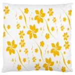 Shamrock Yellow Star Flower Floral Star Standard Flano Cushion Case (One Side) Front