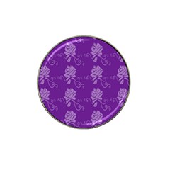 Purple Flower Rose Sunflower Hat Clip Ball Marker (4 Pack) by Mariart