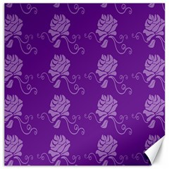 Purple Flower Rose Sunflower Canvas 20  X 20  