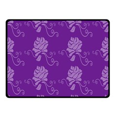Purple Flower Rose Sunflower Fleece Blanket (small) by Mariart