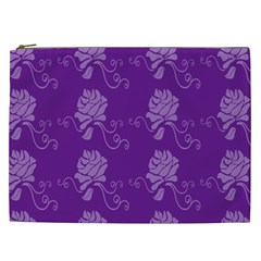 Purple Flower Rose Sunflower Cosmetic Bag (xxl) 