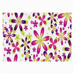 Star Flower Purple Pink Large Glasses Cloth