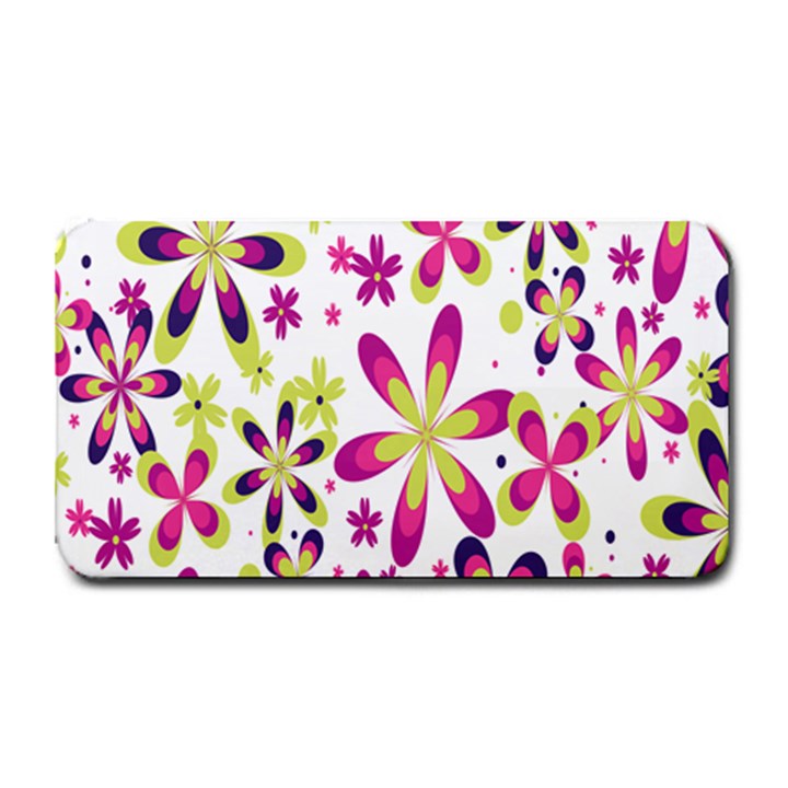 Star Flower Purple Pink Medium Bar Mats