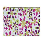Star Flower Purple Pink Cosmetic Bag (XL) Front