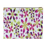 Star Flower Purple Pink Cosmetic Bag (XL) Back