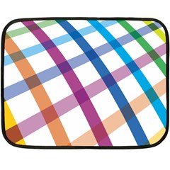 Webbing Line Color Rainbow Fleece Blanket (mini) by Mariart