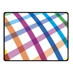 Webbing Line Color Rainbow Fleece Blanket (small)